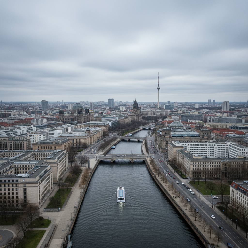 In Berlin gibt es heute 23°C und eine bewölkte Wetterlage