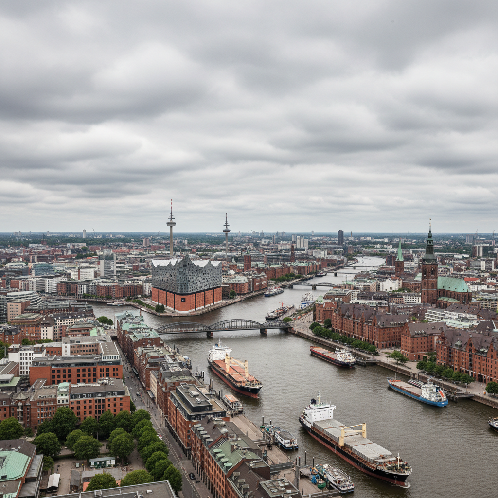 Regenschauer und 19°C erwarten Hamburg heute