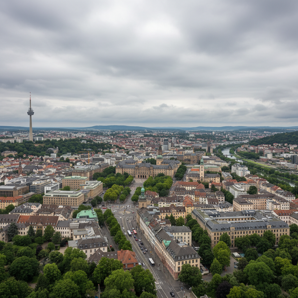 Stuttgart erwartet heute bewölkten Himmel und angenehme 24°C