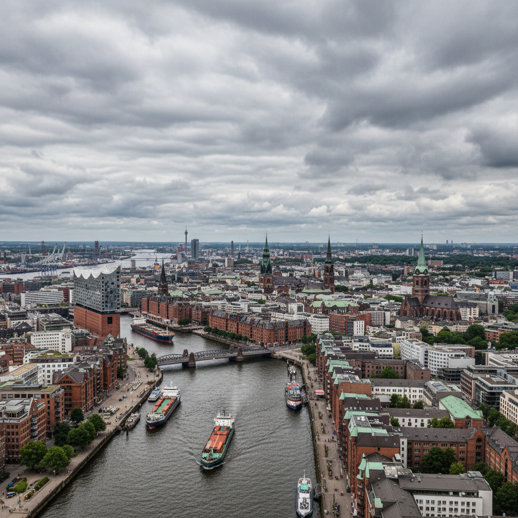 Hamburg-Wetter: Gelegentliche Regenfälle bei warmen 25°C heute erwartet