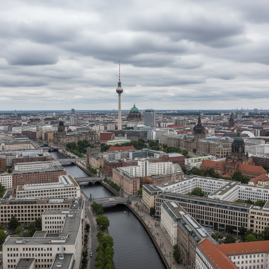 In Berlin erwartet uns ein bewölkter Tag mit angenehmen 18 Grad.