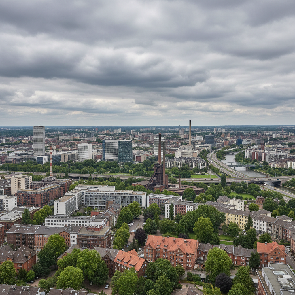 Essen heute: Wolkenverhangenes Wetter mit 18°C Temperatur