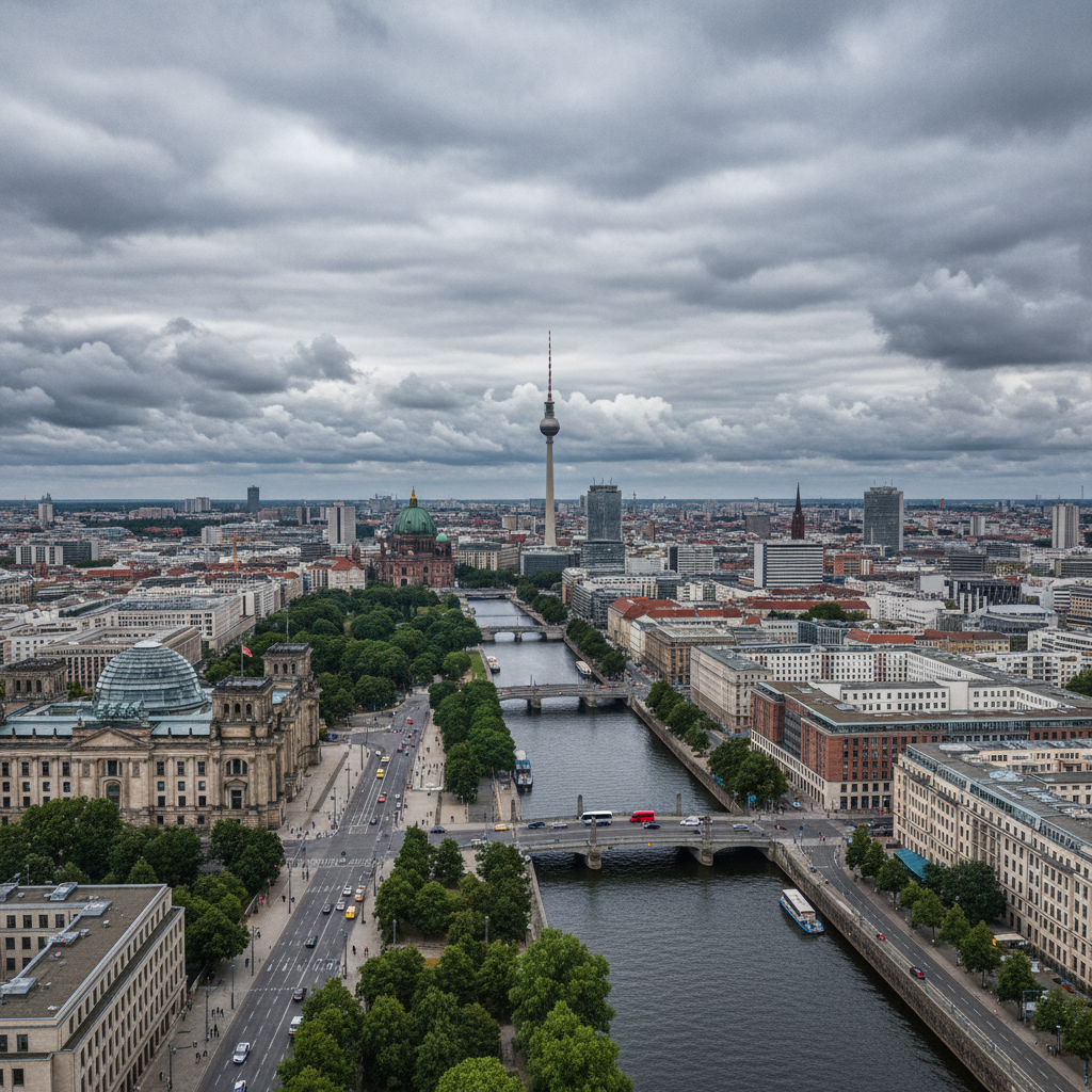 Berlin heute: 24°C und wechselnde Wolken am Himmel