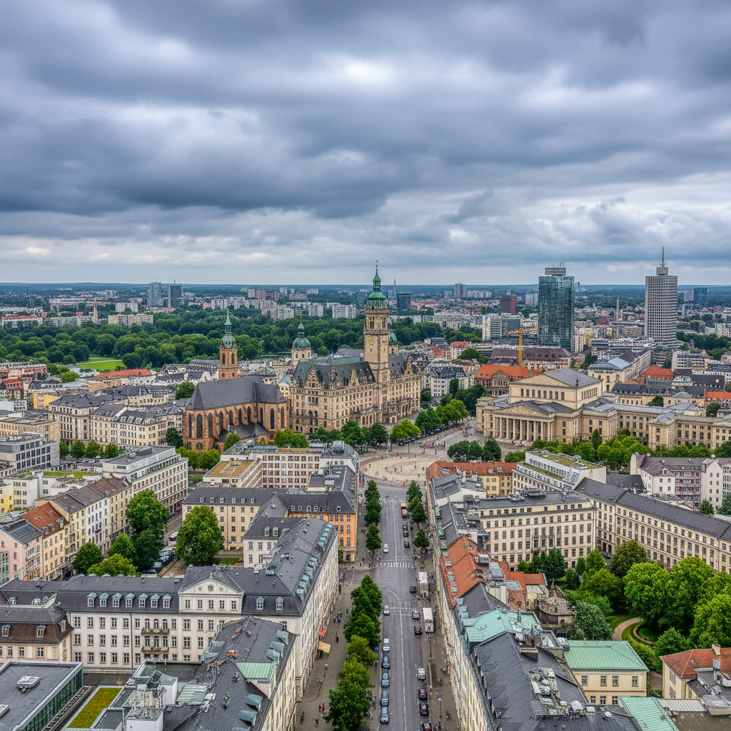 Leipzig erwartet heute wechselnde Bewölkung und Temperaturen um die 25°C