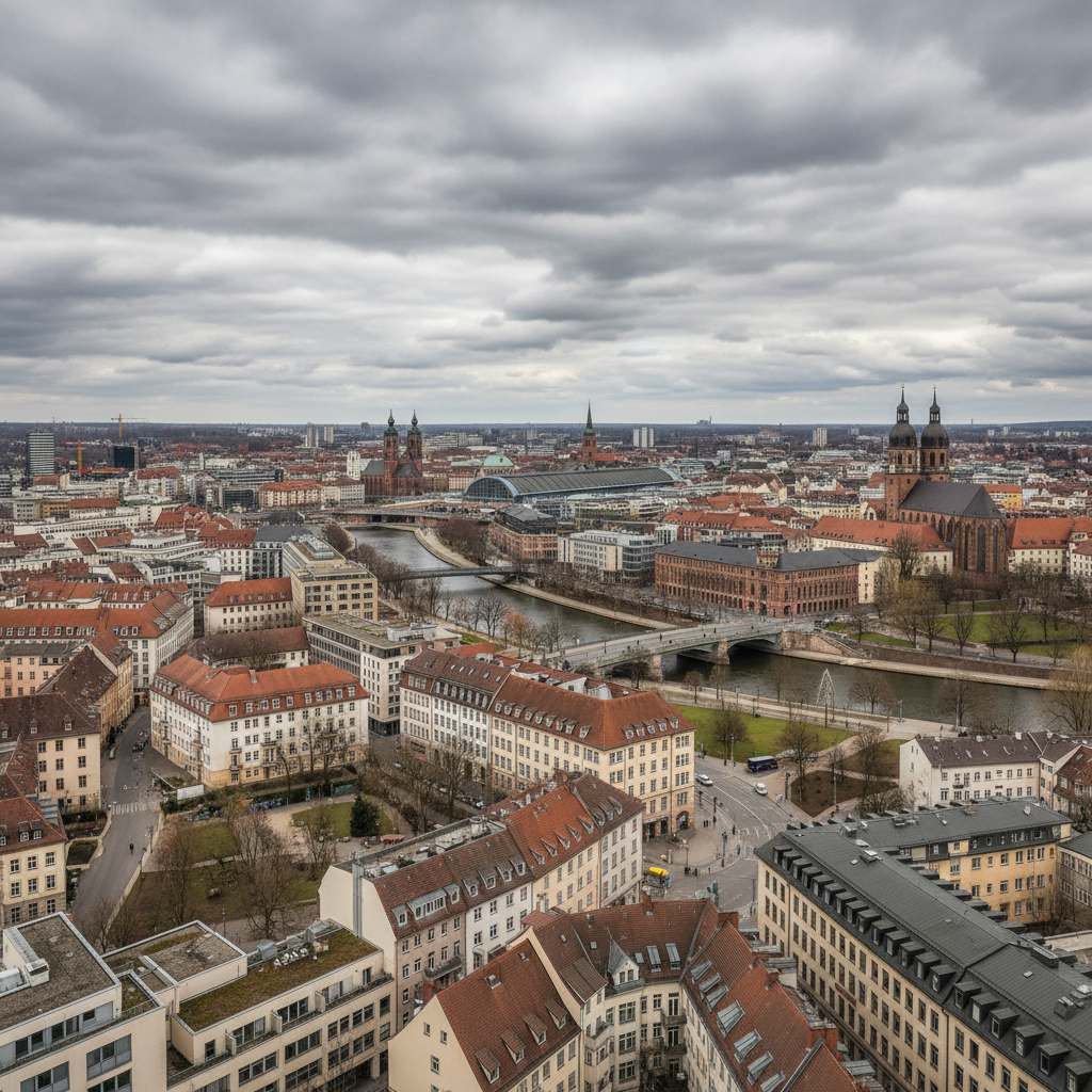Leipzigs Wetterprognose: 27°C und bewölkter Himmel heute