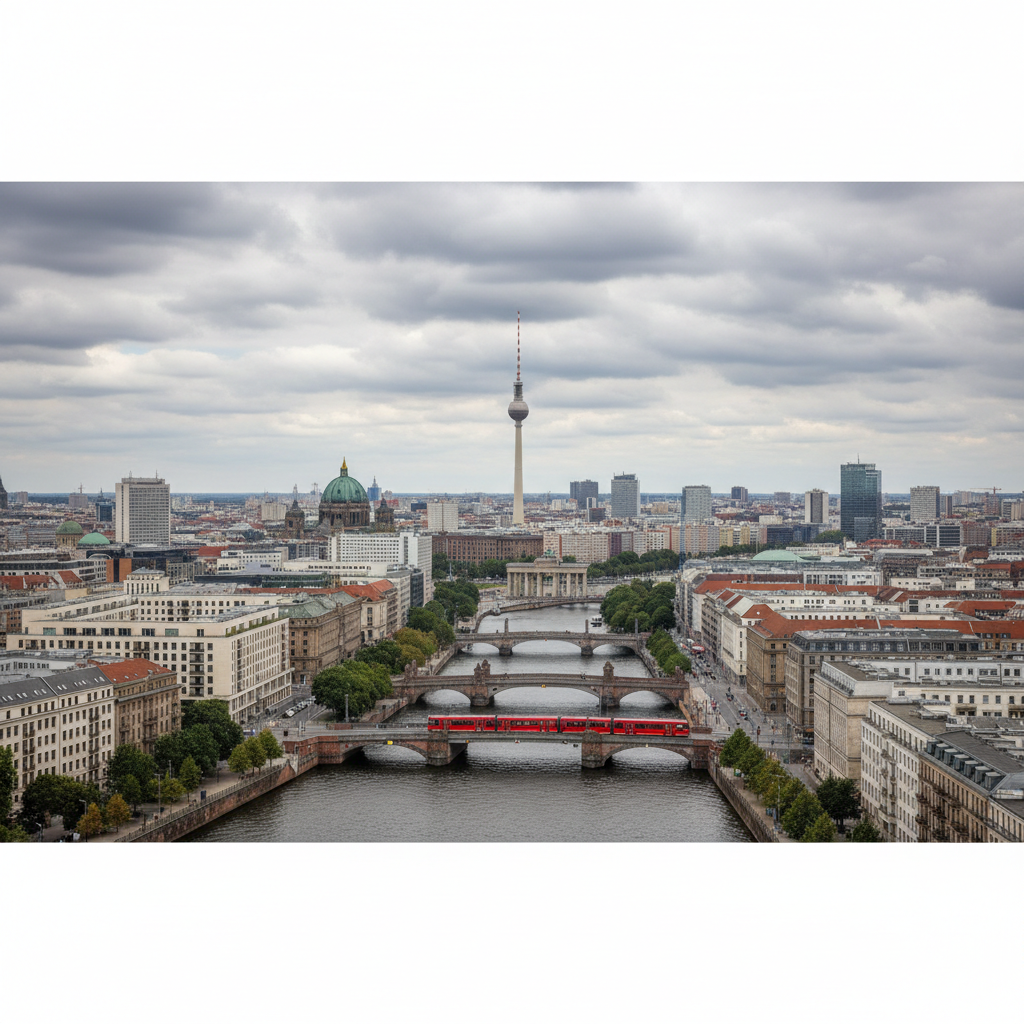 In Berlin erwartet uns ein wolkiger Tag mit milden 20°C.