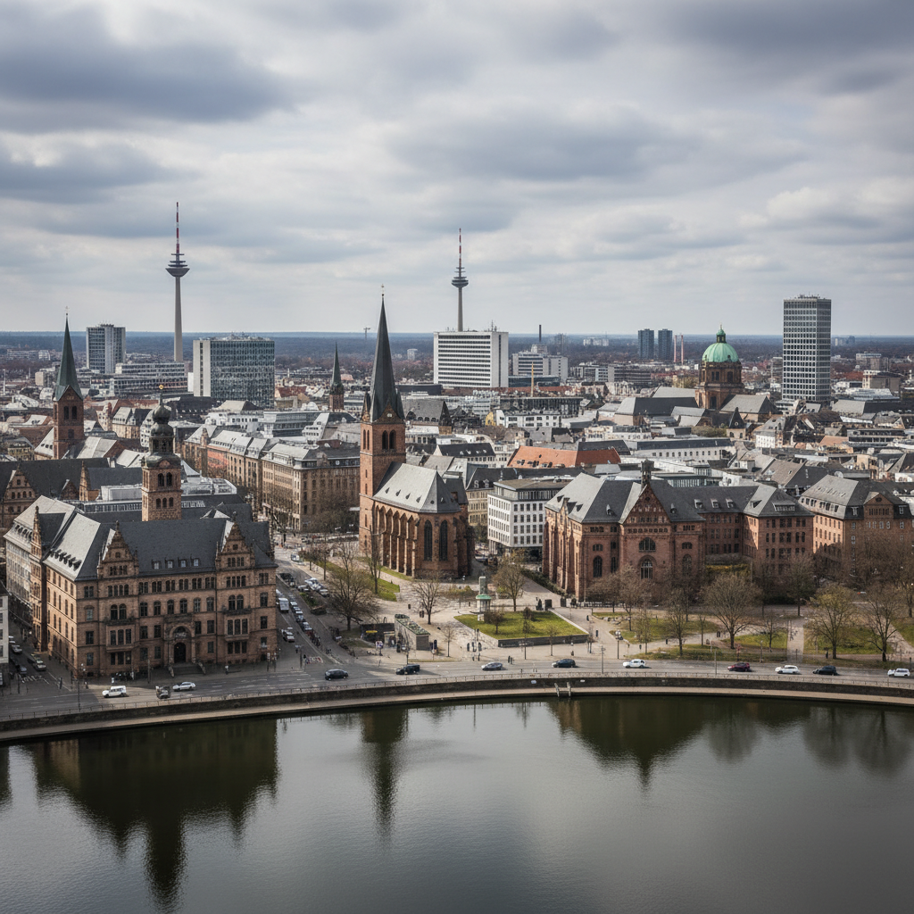 Hannover erlebt heute bewölkten Himmel mit Temperaturen um die 21°C