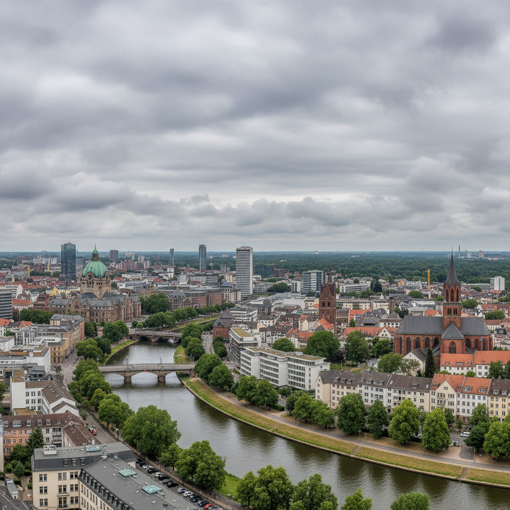 Hannover heute: Wolkenverhangener Himmel und angenehme 22°C