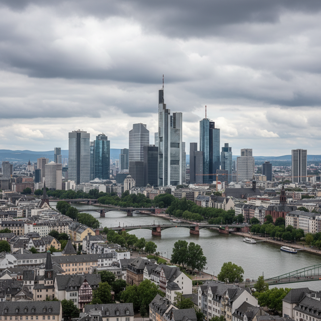 Frankfurt am Main heute: 22°C und bewölkter Himmel erwartet