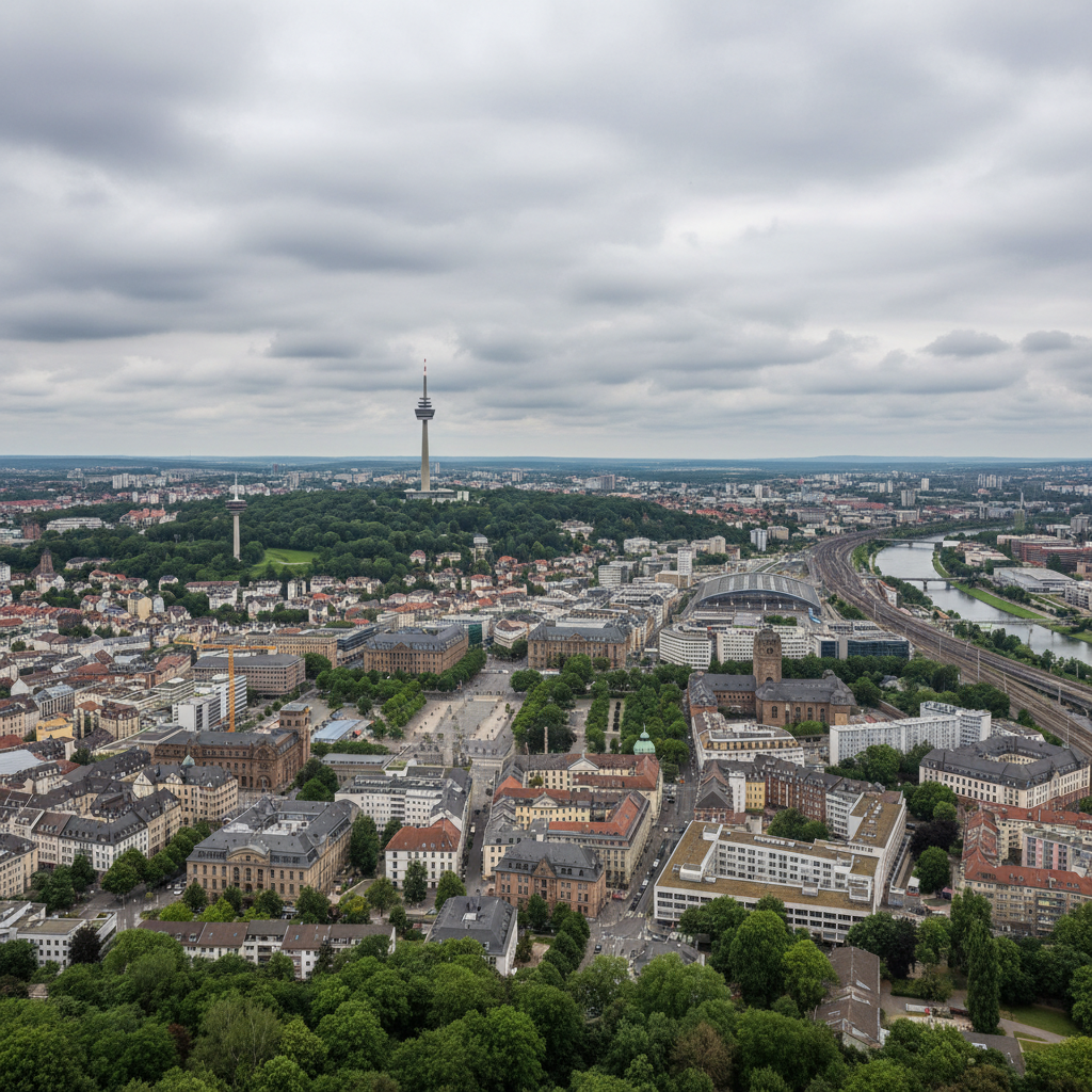 Stuttgart heute: Gemäßigte 23°C mit einem kurzen Regenlebnis