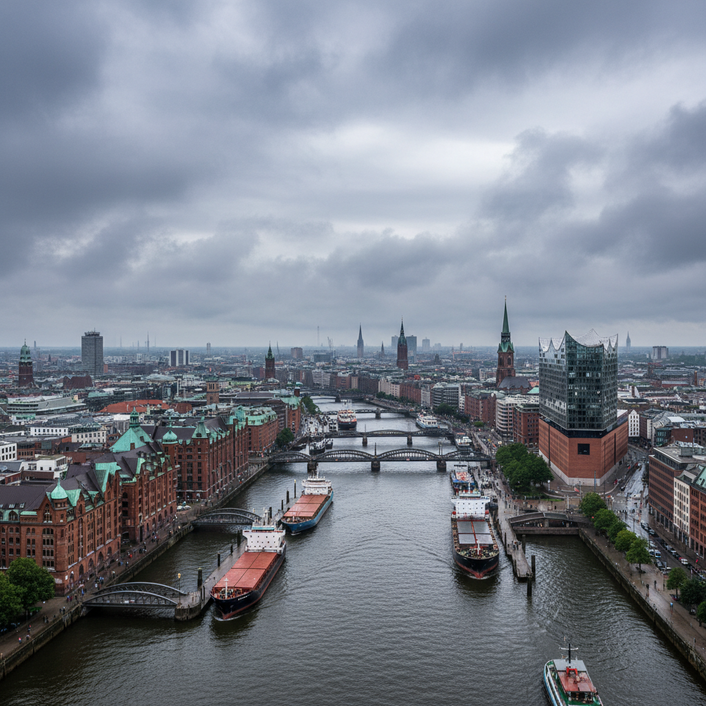 Hamburg heute: Überwiegend bewölkt mit 18 Grad Celsius