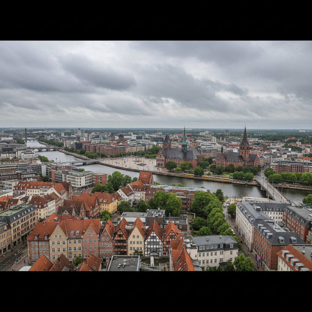 Sonniger Tag in Bremen: Temperaturen erreichen angenehme 25°C