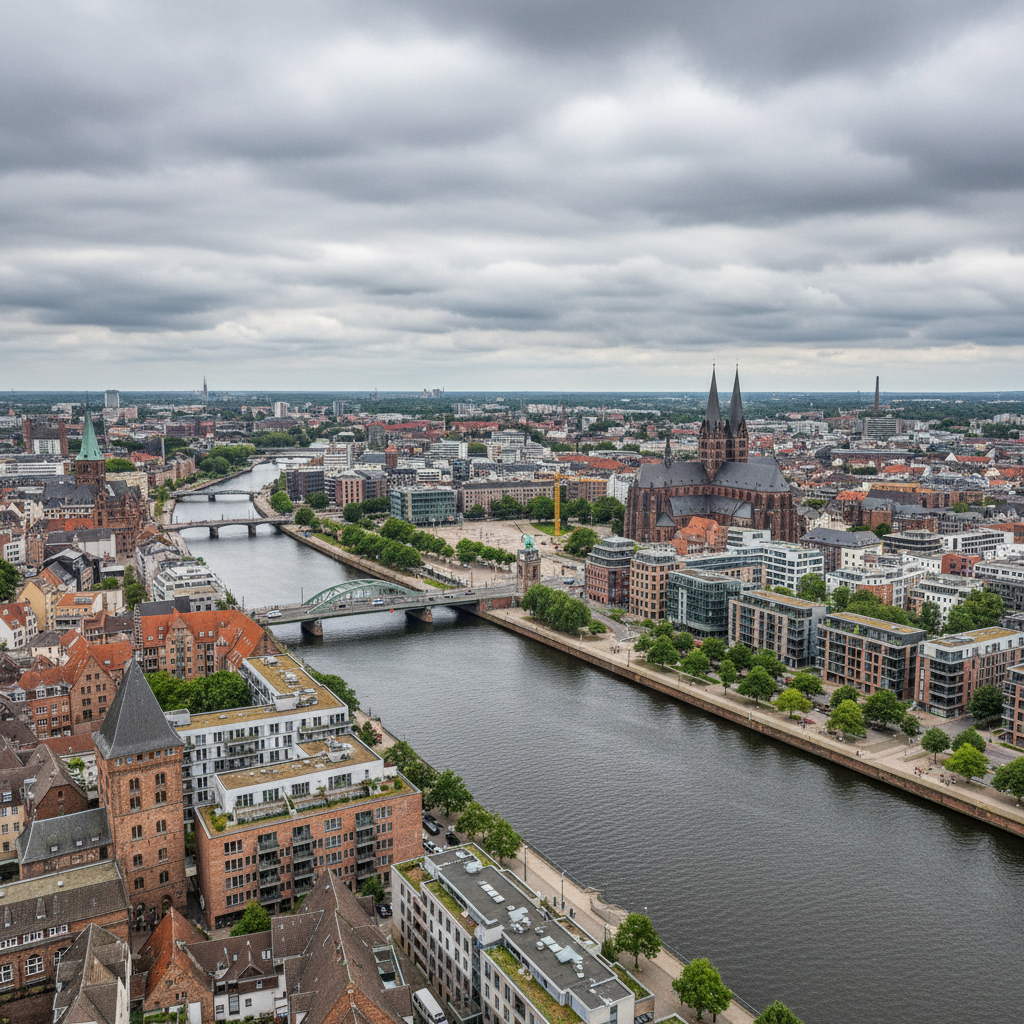 Bremen erwartet heute bewölkten Himmel und 28 Grad Celsius