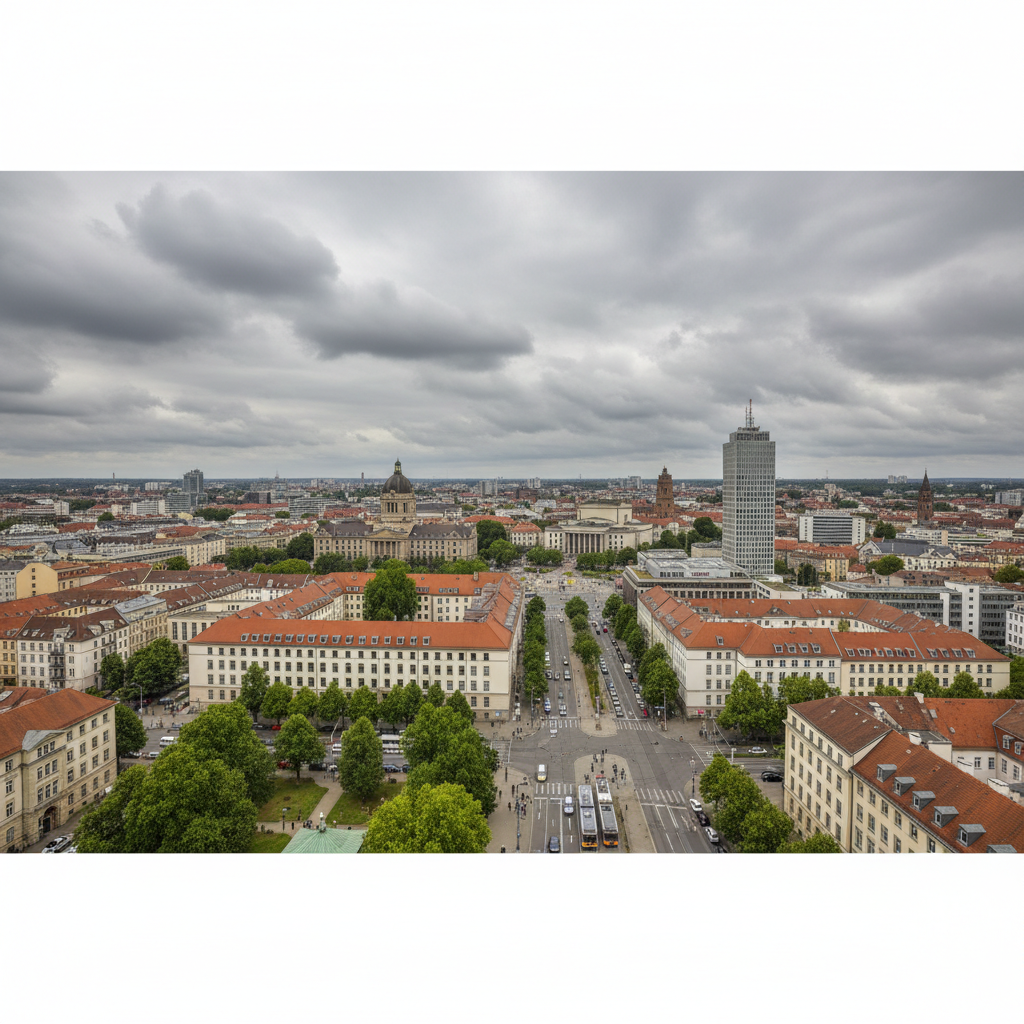 Leipzig heute: 24°C und bewölkter Himmel erwartet
