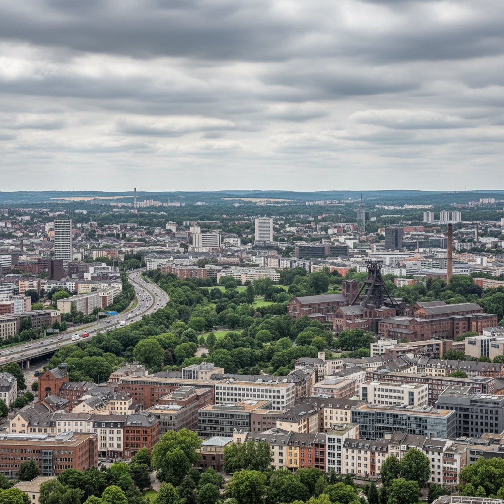 Essen heute: Wolken über der Stadt, Temperaturen erreichen 29°C