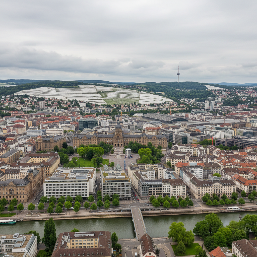 Stuttgart heute: 20°C und sanfte Regenschauer erwarten die Stadt