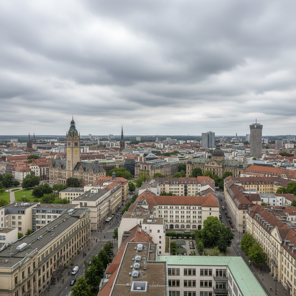 Leipzig heute: 22°C und wechselhaft bewölkter Himmel