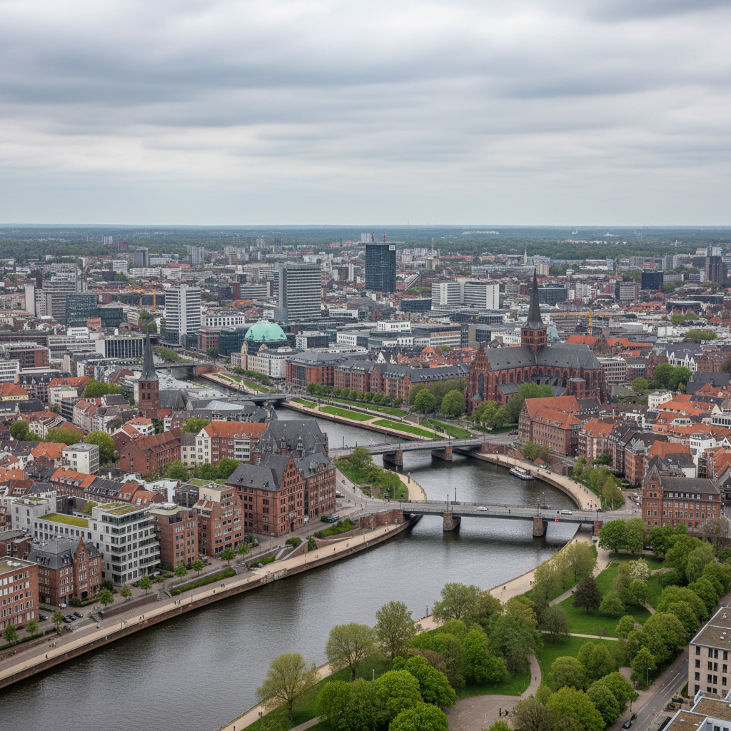 Bremen heute mit strahlendem Sonnenschein und milden 21 Grad