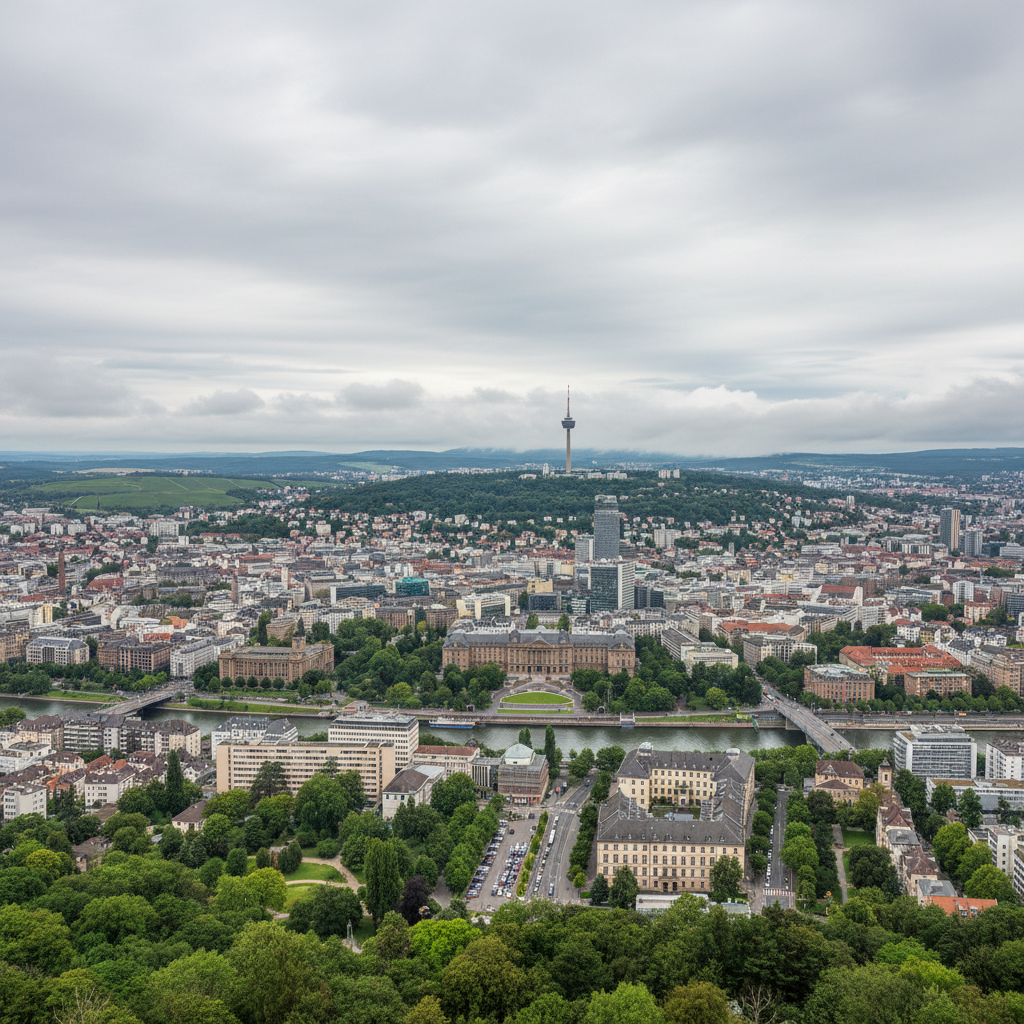 Sonniger Tag in Stuttgart mit Temperaturen von bis zu 26°C