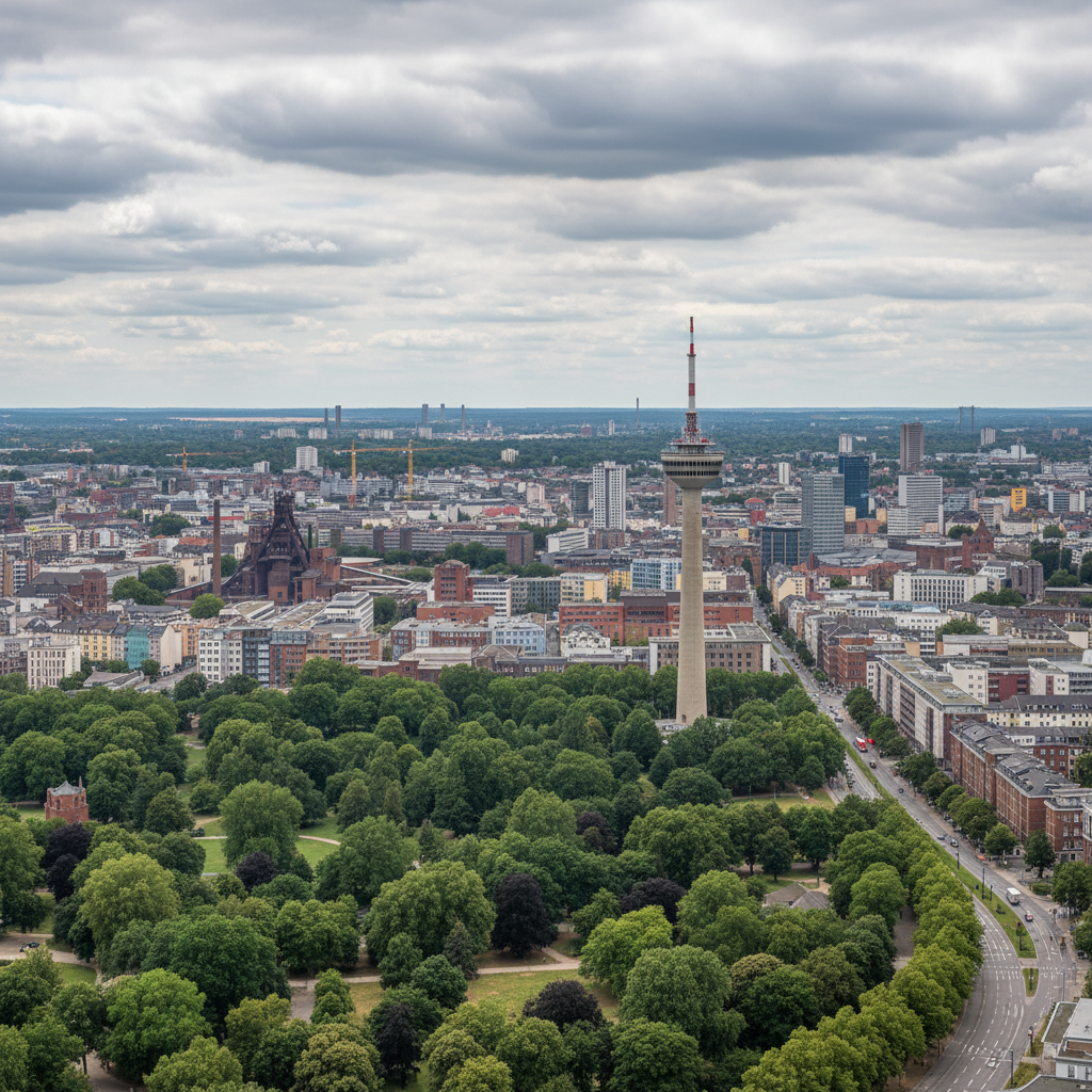Dortmund heute: 25°C mit vereinzelten Regenschauern unterwegs
