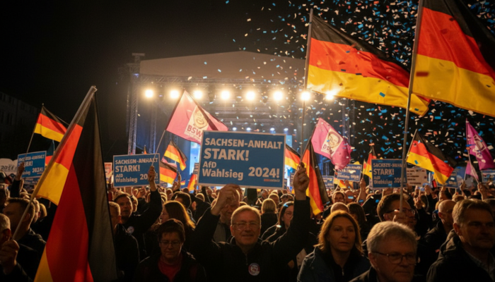 AfD feiert historischen Wahlsieg in Sachsen-Anhalt und überholt CDU deutlich