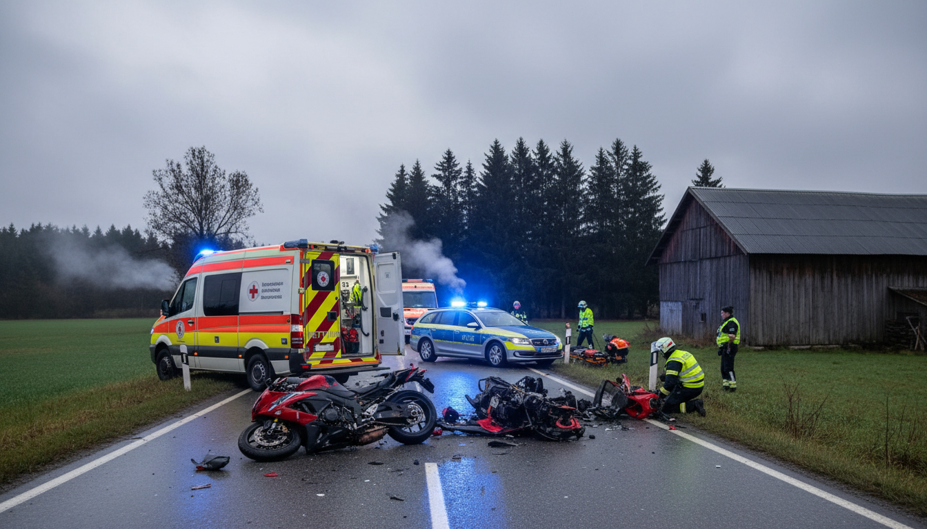 Motorradunfall in Rosenheim fordert zwei Menschenleben
