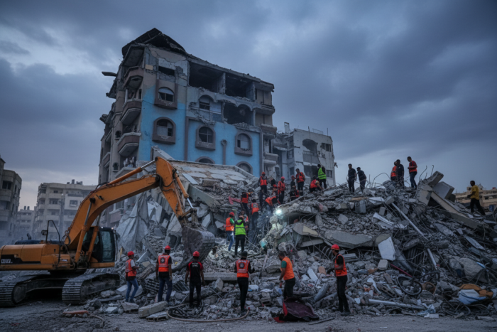 20 reported dead, dozens missing after damaged Gaza City building collapses