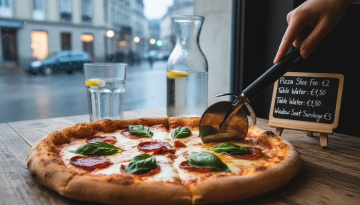 Kuriose Restaurantgebühren: Für Pizzaschneiden und Fensterplatz zahlen