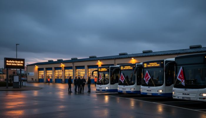 Busfahrer-Streik in SH: Hier fahren heute keine Busse