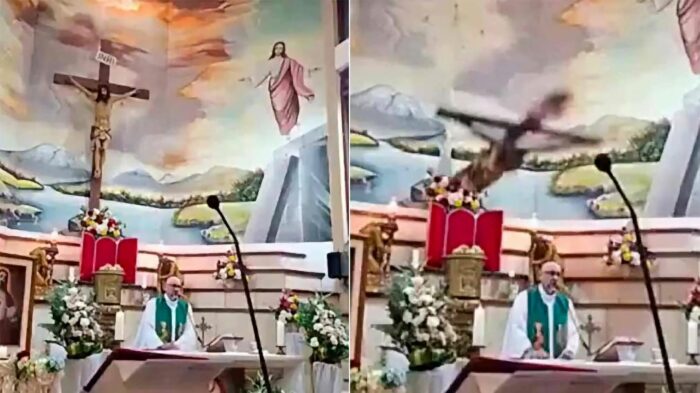 Während des Gottesdienstes in Ecuador: Pfarrer von Kruzifix erschlagen