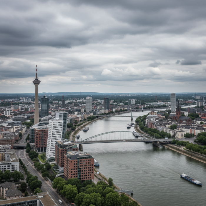 Wetter in Düsseldorf heute: Teilweise bewölkt bei 15°C