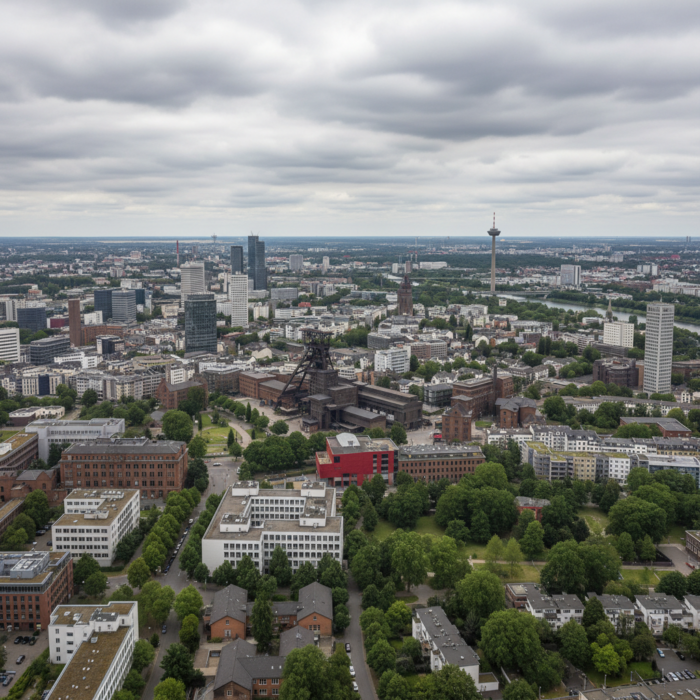 Wetter in Essen heute: Mäßiger Regen bei 16°C
