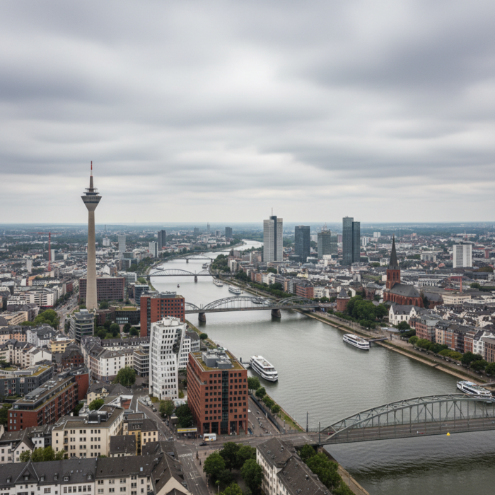 Wetter in Düsseldorf heute: Bedeckt bei 18°C