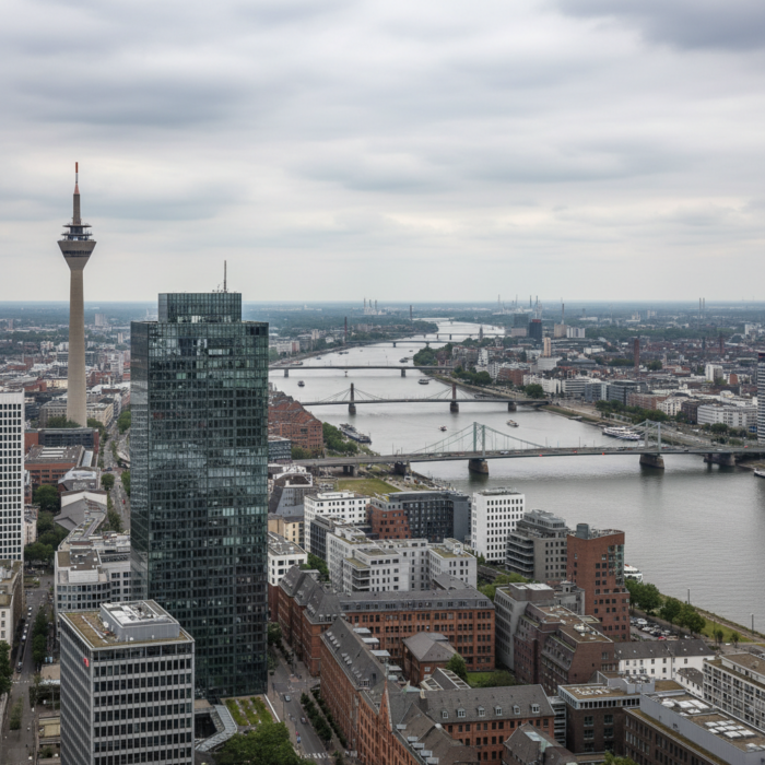 Wetter in Düsseldorf heute: Vereinzelte Regenschauer in der Nähe bei 14°C