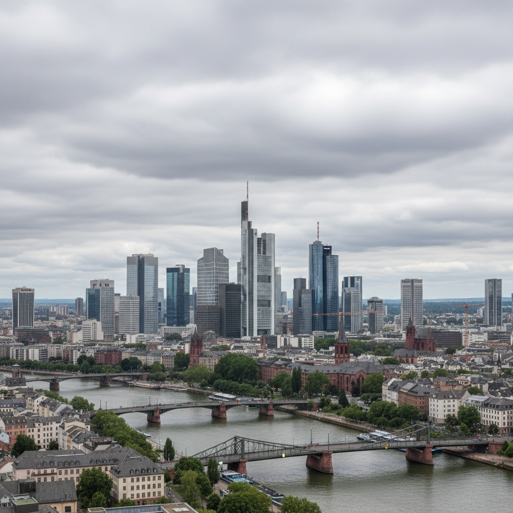 Frankfurt am Main heute: 21°C mit dichten Nebelschwaden in der Luft