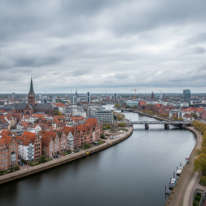 Wetter in Bremen heute: Vereinzelte Regenschauer in der Nähe bei 12°C