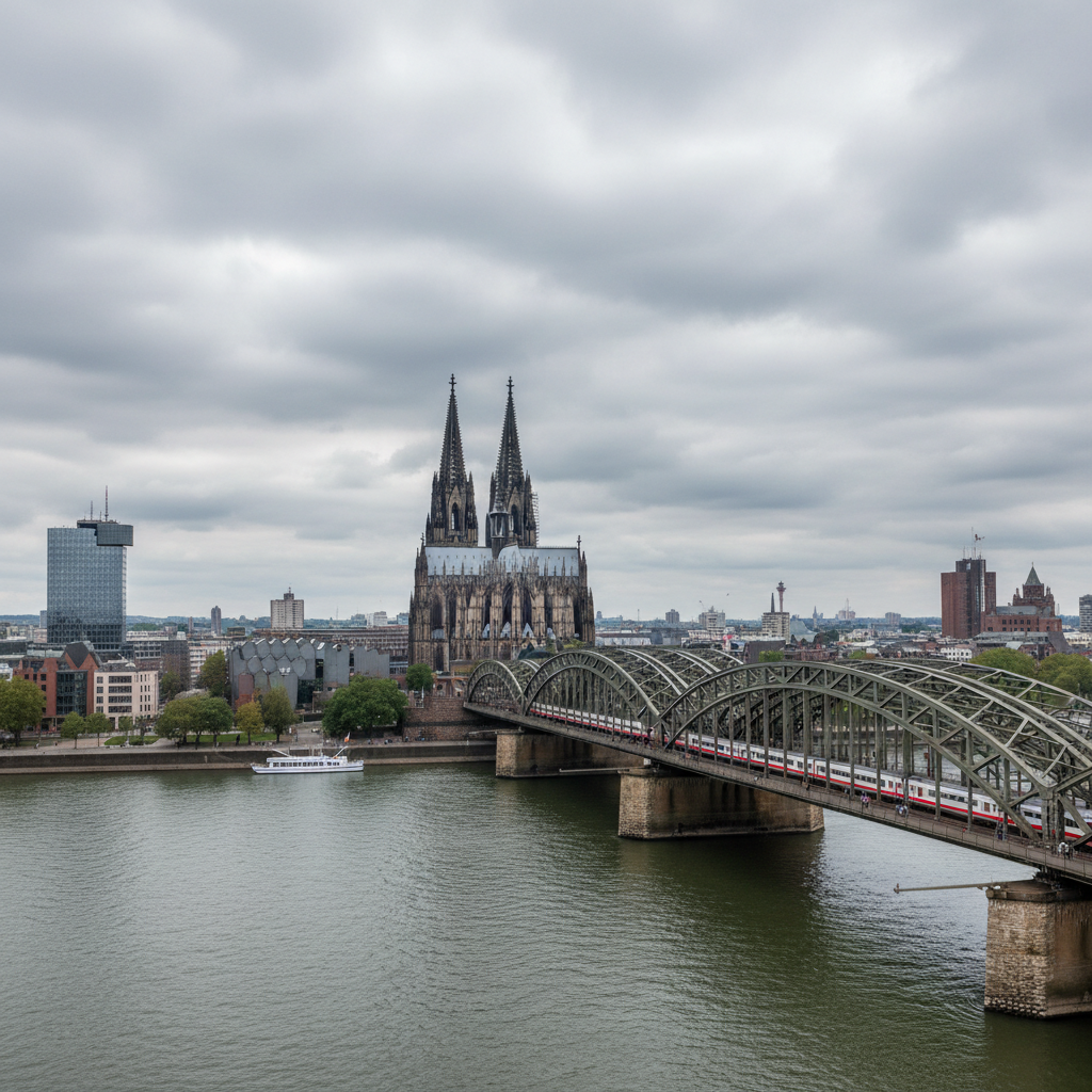 Köln erwartet heute Wolken bei milden 22 Grad Celsius