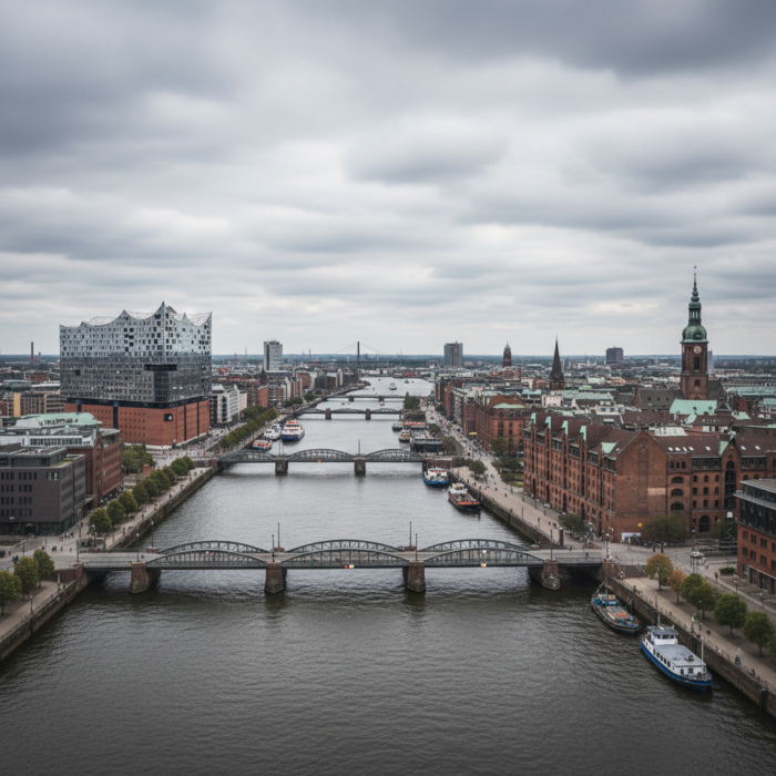 Wetter in Hamburg heute: Bedeckt bei 21°C