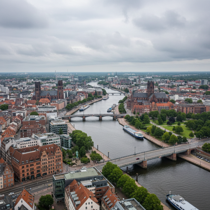 Wetter in Bremen heute: Bedeckt bei 12°C