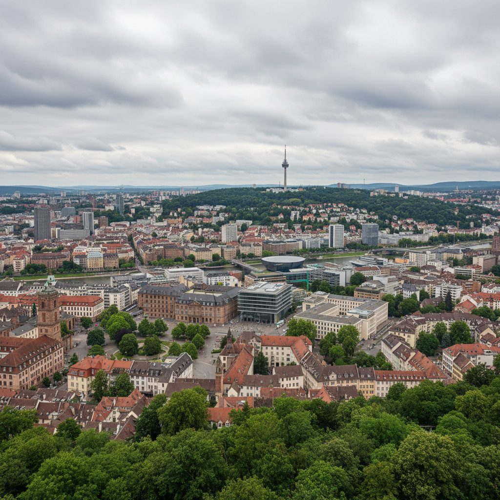 Unbeständiges Wetter in Stuttgart: 22°C mit vereinzelten Regenschauern zu erwarten