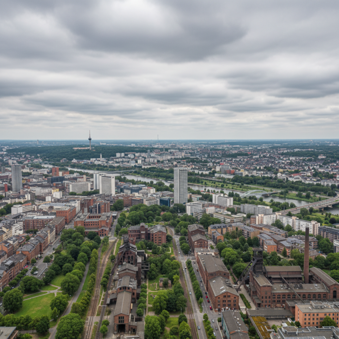 Wetter in Essen heute: Bedeckt bei 21°C