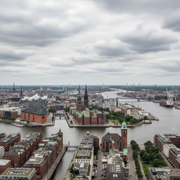 Wetter in Hamburg heute: Bedeckt bei 20°C