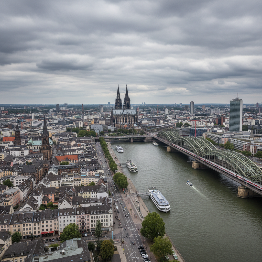 Köln erwartet heute zeitweise Regen bei angenehmen 20 Grad Celsius