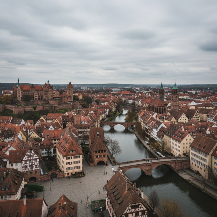 Wetter in Nürnberg heute: Bedeckt bei 21°C