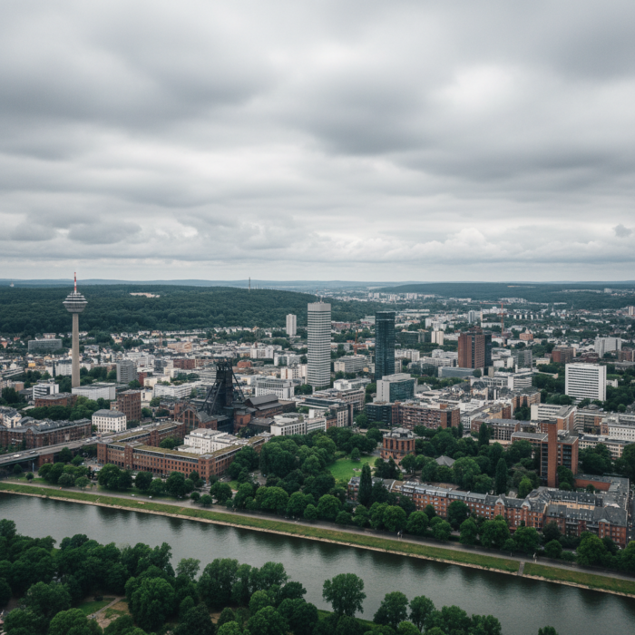 Wetter in Essen heute: Teilweise bewölkt bei 15°C