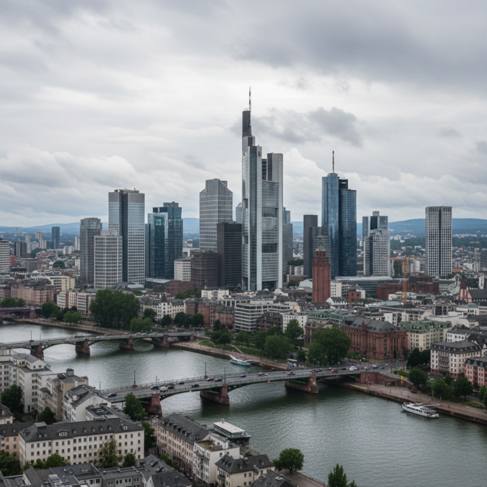 Wetter in Frankfurt am Main heute: Bedeckt bei 23°C