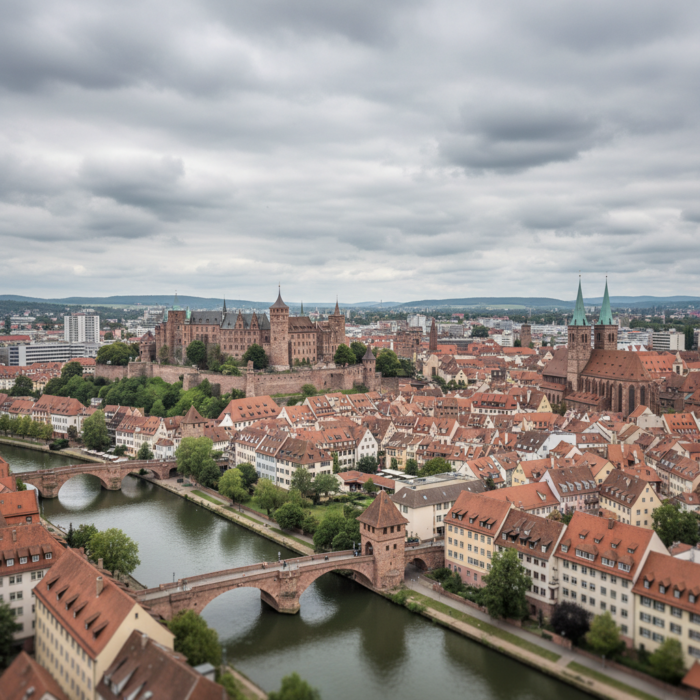 Wetter in Nürnberg heute: Bedeckt bei 12°C