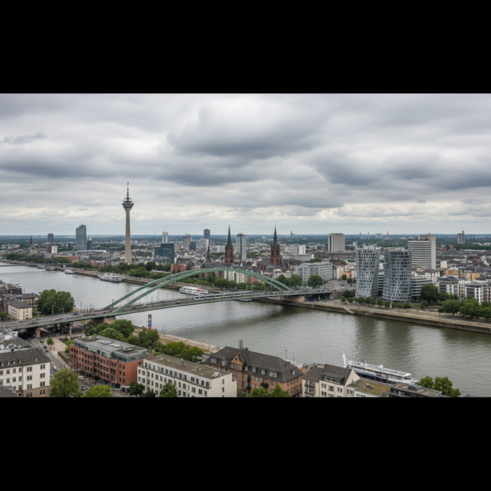 Wetter in Düsseldorf heute: Vereinzelte Regenschauer in der Nähe bei 14°C
