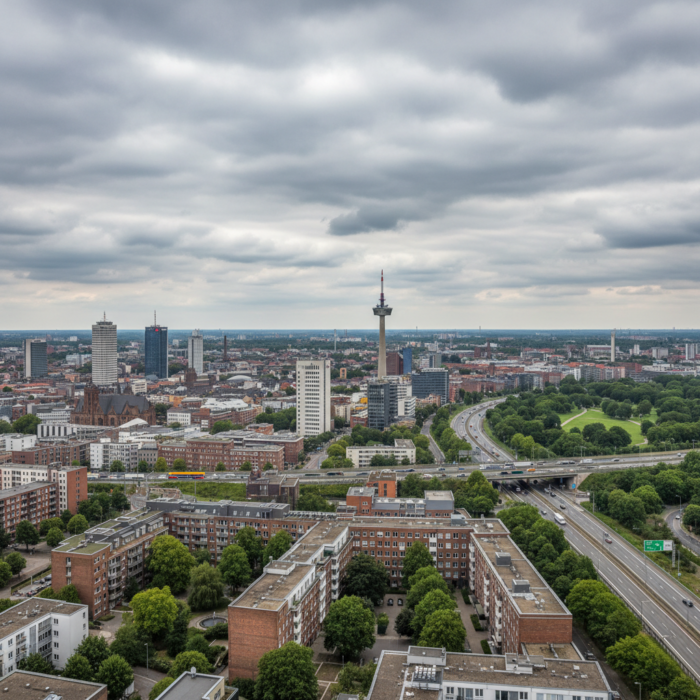 Wetter in Dortmund heute: Bedeckt bei 21°C