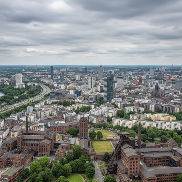 Wetter in Essen heute: Bedeckt bei 15°C